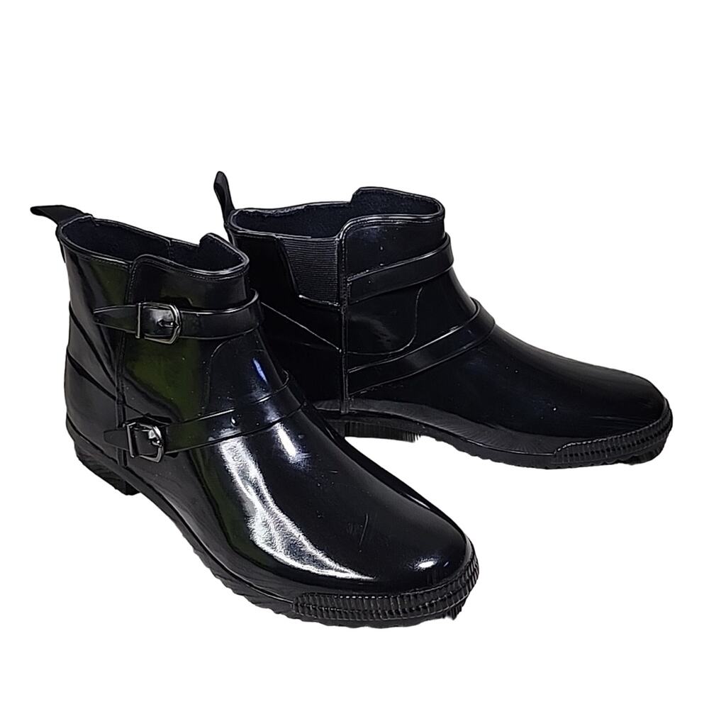 Cougar Black Royale Madrid Waterproof Rain Boots Womens 10